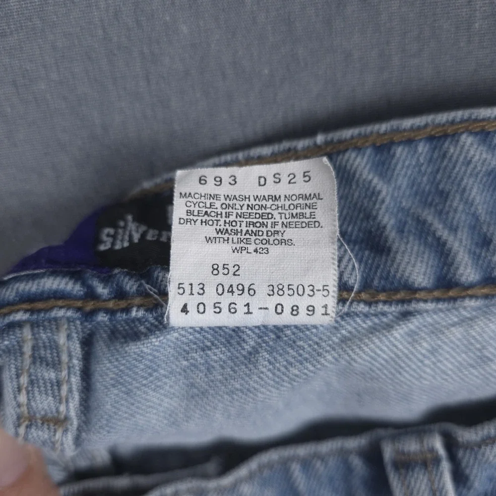 Vintage Levis SilverTab Baggy Jeans Mens 34x30 (Fits 32x30) Pleated Denim USA